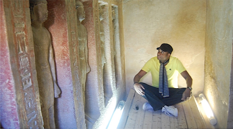 Inside the Valley Temple of Khafre, Giza, Egypt — 2017.